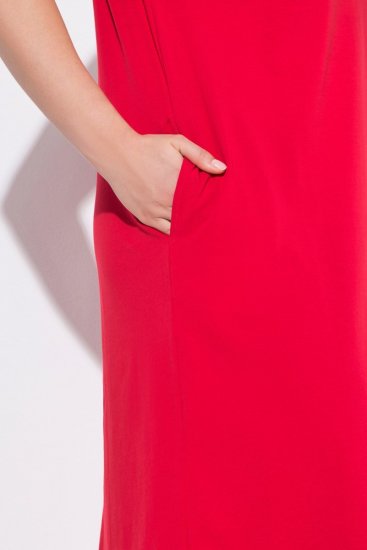 Ulla Popken 839896 Jerseykleid mit Strasssteinen Rosa - Abendkleider - Abendkleider für Damen in großen Größen