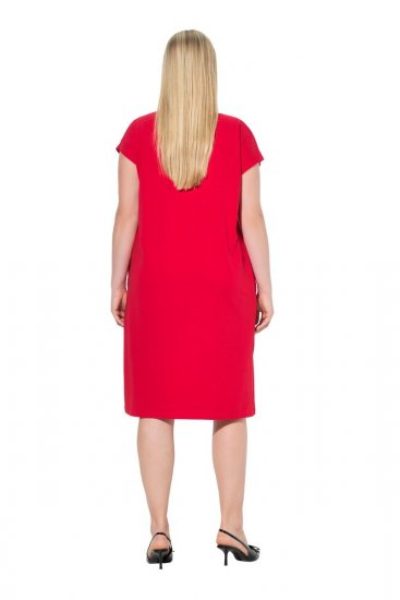 Ulla Popken 839896 Jerseykleid mit Strasssteinen Rosa - Abendkleider - Abendkleider für Damen in großen Größen