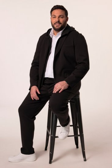 Men+ 205 Bilbao Flexlastic Jerseysakko Schwarz - Herrenanzüge und -blazer - Herrenanzüge und -blazer in großen Größen