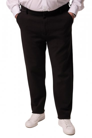 Men+ 207 Bilbao Flexlastic Jersey-Chinohose Schwarz - Herrenanzüge und -blazer - Herrenanzüge und -blazer in großen Größen