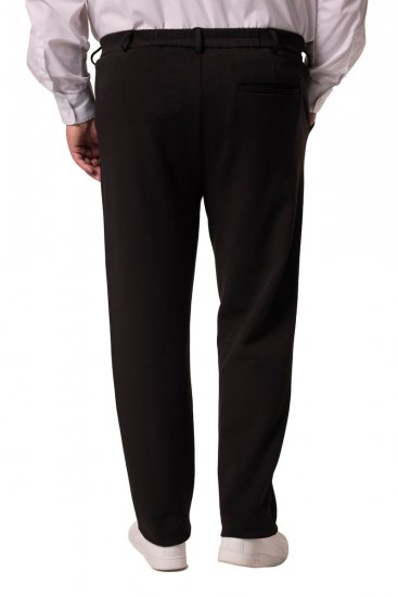 Men+ 207 Bilbao Flexlastic Jersey-Chinohose Schwarz - Herrenanzüge und -blazer - Herrenanzüge und -blazer in großen Größen