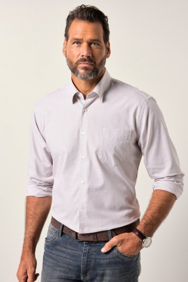 JP1880 Business Shirt Long Sleeve Pink - Herrenhemden - Herrenhemden in großen Größen