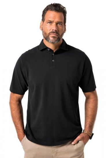 JP1880 Polo Shirt Pique Vintage Black - Polo-shirts für herren - Polo-Shirts für Herren in großen Größen