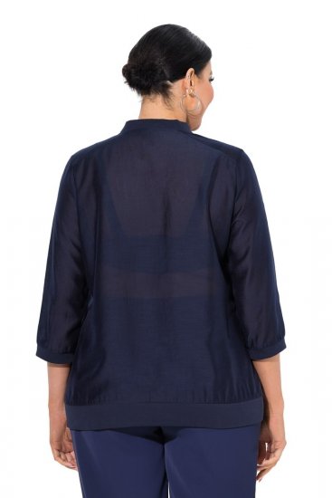Ulla Popken 841127 Bluse Dunkelblau - Blusen - Alltagsblusen in großen Größen