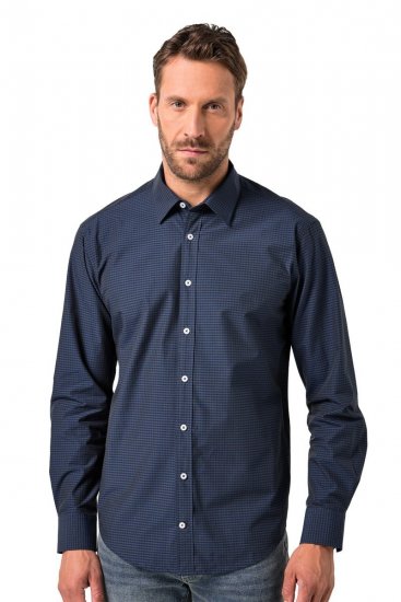 JP1880 Shirt Long Sleeve Kent Collar Navy - Herrenhemden - Herrenhemden in großen Größen