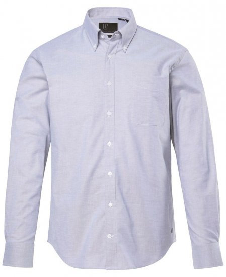 JP1880 Oxford Shirt Flexnamic Long Sleeve Grey - Herrenhemden - Herrenhemden in großen Größen