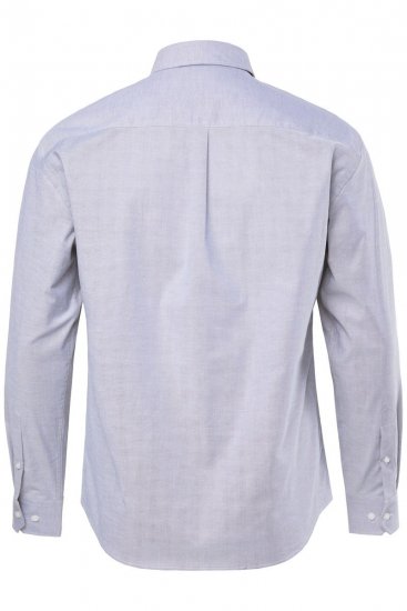 JP1880 Oxford Shirt Flexnamic Long Sleeve Grey - Herrenhemden - Herrenhemden in großen Größen