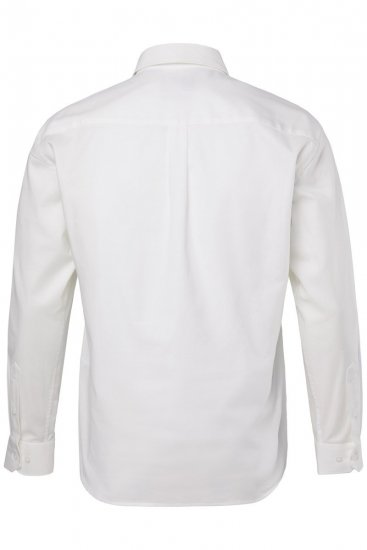 JP1880 Oxford Shirt Flexnamic Long Sleeve Snow White - Herrenhemden - Herrenhemden in großen Größen