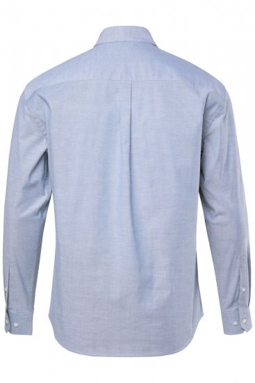 JP1880 Oxford Shirt Flexnamic Long Sleeve Ash Turquoise - Herrenhemden - Herrenhemden in großen Größen