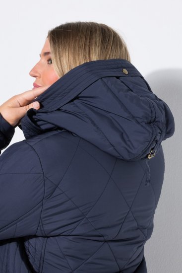 Ulla Popken 841360 Steppjacke Dunkelblau - Jacken - Große Jacken für Damen