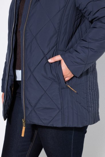 Ulla Popken 841360 Steppjacke Dunkelblau - Jacken - Große Jacken für Damen