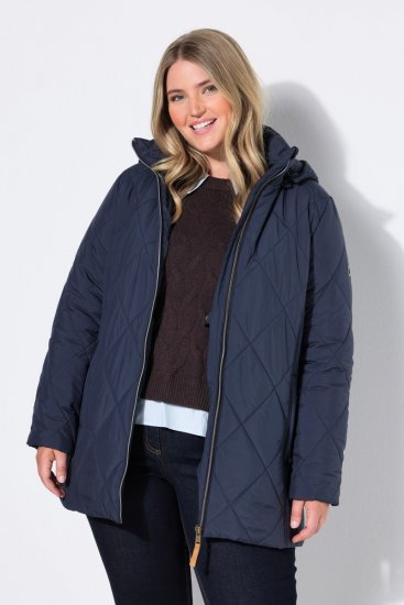 Ulla Popken 841360 Steppjacke Dunkelblau - Jacken - Große Jacken für Damen