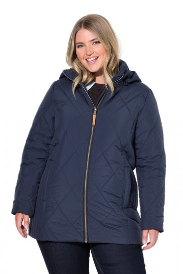 Ulla Popken 841360 Steppjacke Dunkelblau - Jacken - Große Jacken für Damen