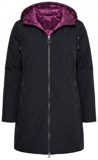 Ulla Popken 841398 Mantel Schwarz - Mäntel - Große Größen: Mäntel für Damen