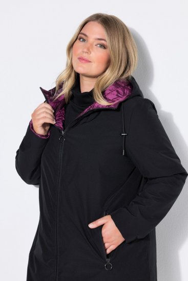 Ulla Popken 841398 Mantel Schwarz - Mäntel - Große Größen: Mäntel für Damen