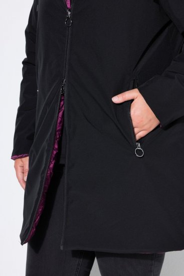 Ulla Popken 841398 Mantel Schwarz - Mäntel - Große Größen: Mäntel für Damen