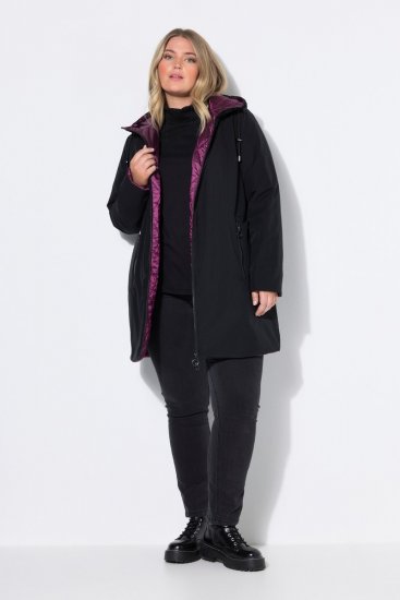 Ulla Popken 841398 Mantel Schwarz - Mäntel - Große Größen: Mäntel für Damen