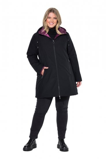 Ulla Popken 841398 Mantel Schwarz - Mäntel - Große Größen: Mäntel für Damen