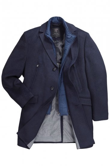 JP1880 Coat Flexnamic With Removable Insert Navy - Herren jacken - Herren Jacken in großen Größen