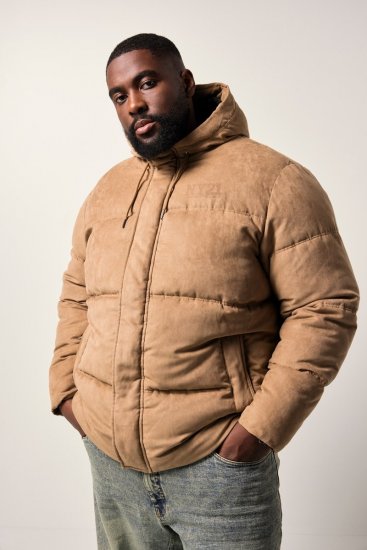 STHUGE Jacket Puffer With Warm Quilting Beige - Herren jacken - Herren Jacken in großen Größen