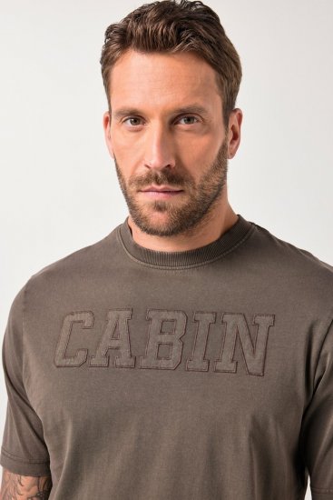 JP1880 T-Shirt Short Sleeve Cabin Mahogany Brown - Herren-T-Shirts - Herren-T-Shirts in großen Größen