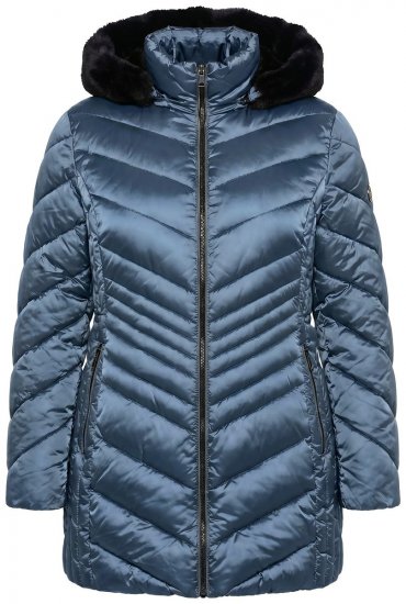 Ulla Popken 842013 Steppjacke Denimblau - Jacken - Große Jacken für Damen