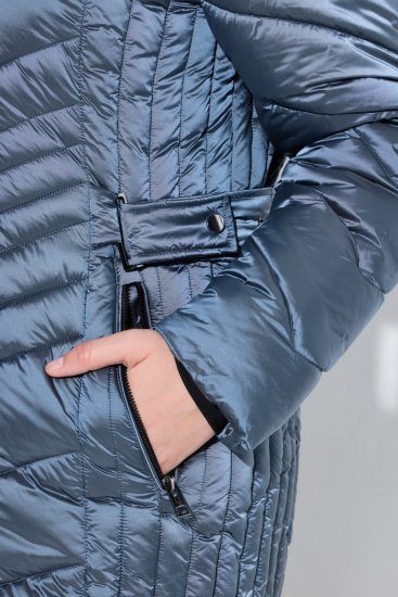 Ulla Popken 842013 Steppjacke Denimblau - Jacken - Große Jacken für Damen