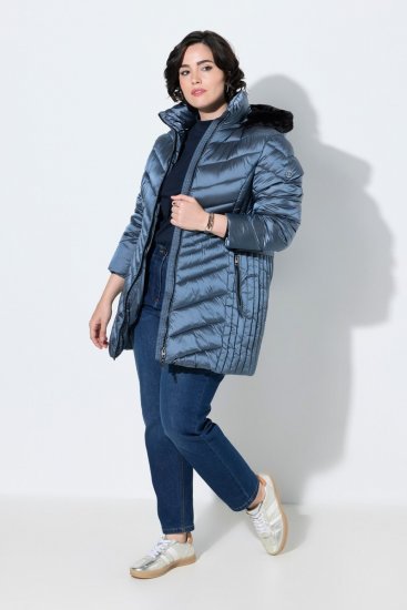 Ulla Popken 842013 Steppjacke Denimblau - Jacken - Große Jacken für Damen