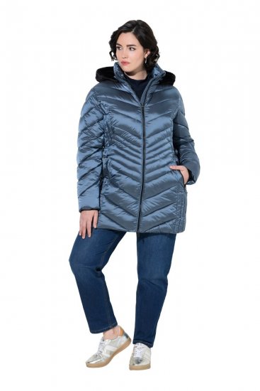 Ulla Popken 842013 Steppjacke Denimblau - Jacken - Große Jacken für Damen