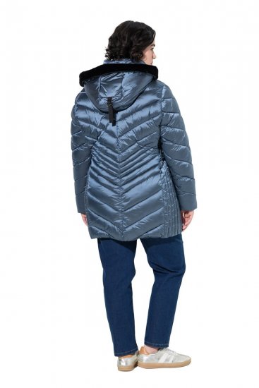 Ulla Popken 842013 Steppjacke Denimblau - Jacken - Große Jacken für Damen