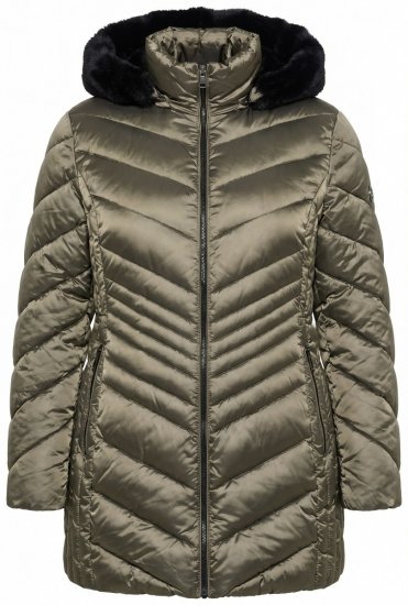 Ulla Popken 842013 Steppjacke Hellbraun - Jacken - Große Jacken für Damen