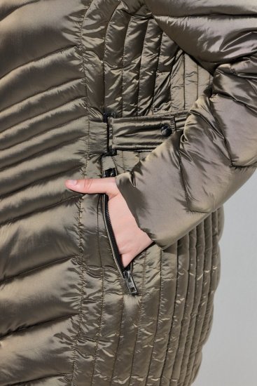 Ulla Popken 842013 Steppjacke Hellbraun - Jacken - Große Jacken für Damen