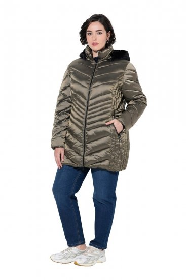 Ulla Popken 842013 Steppjacke Hellbraun - Jacken - Große Jacken für Damen