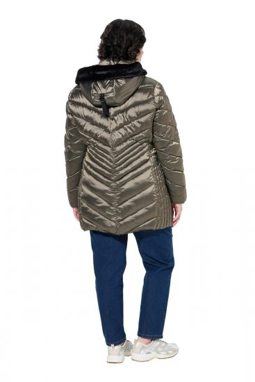 Ulla Popken 842013 Steppjacke Hellbraun - Jacken - Große Jacken für Damen