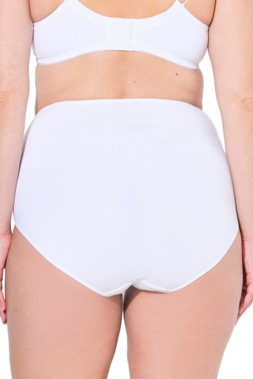 Ulla Popken 842435 Slips mit hoher Taille 3er-Pack Weiß - Slips - 