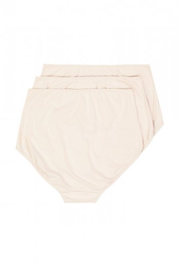 Ulla Popken 842435 Slips mit hoher Taille 3er-Pack Beige - Slips - 