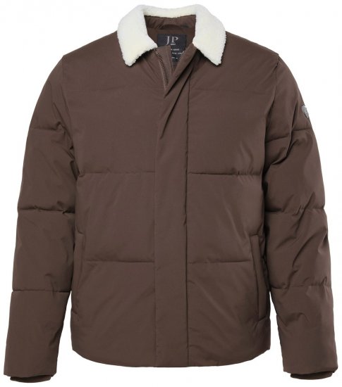 JP1880 842508 Jacke mit Teddykragen Haselnuss - Herren jacken - Herren Jacken in großen Größen