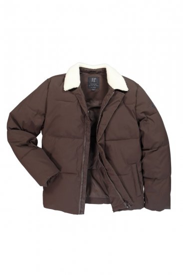 JP1880 842508 Jacke mit Teddykragen Haselnuss - Herren jacken - Herren Jacken in großen Größen
