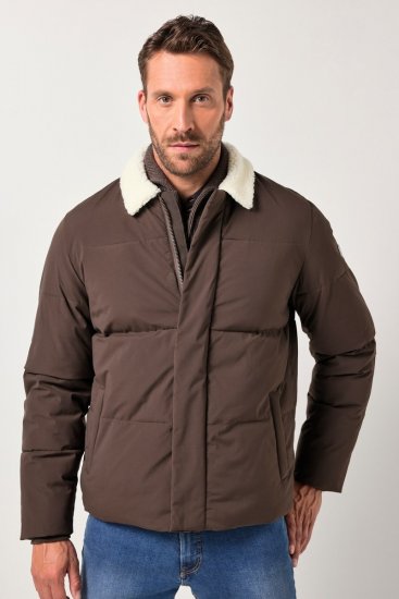 JP1880 842508 Jacke mit Teddykragen Haselnuss - Herren jacken - Herren Jacken in großen Größen