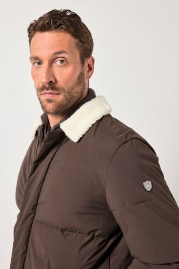 JP1880 842508 Jacke mit Teddykragen Haselnuss - Herren jacken - Herren Jacken in großen Größen