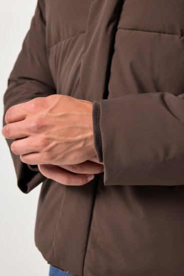 JP1880 842508 Jacke mit Teddykragen Haselnuss - Herren jacken - Herren Jacken in großen Größen