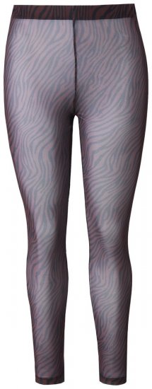 Ulla Popken 842879 Strumpfleggings mit Animal-Print Dunkelbraun - Strumpfhosen & Socken - 
