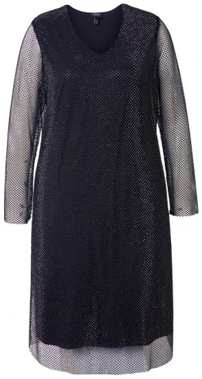 Ulla Popken 843232 Paillettenkleid Grau - Abendkleider - Abendkleider für Damen in großen Größen