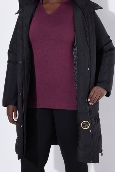 Ulla Popken SYMPATEX Triple Function Coat Black - Mäntel - Große Größen: Mäntel für Damen