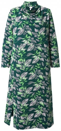Ulla Popken 843496 Gemustertes Sweatkleid Koralle - Sweatkleider - 