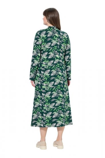 Ulla Popken 843496 Gemustertes Sweatkleid Koralle - Sweatkleider - 