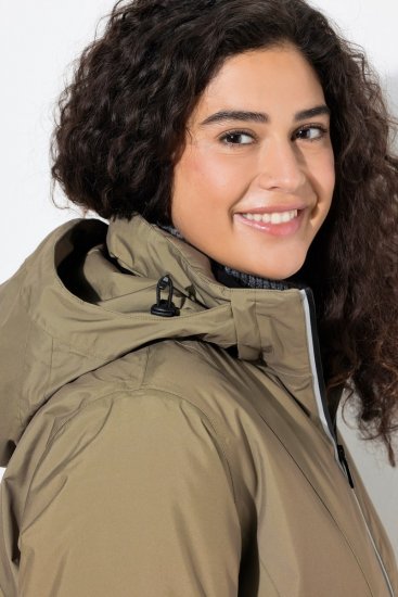 Ulla Popken 844034 Funktionsjacke Khaki - Jacken - Große Jacken für Damen