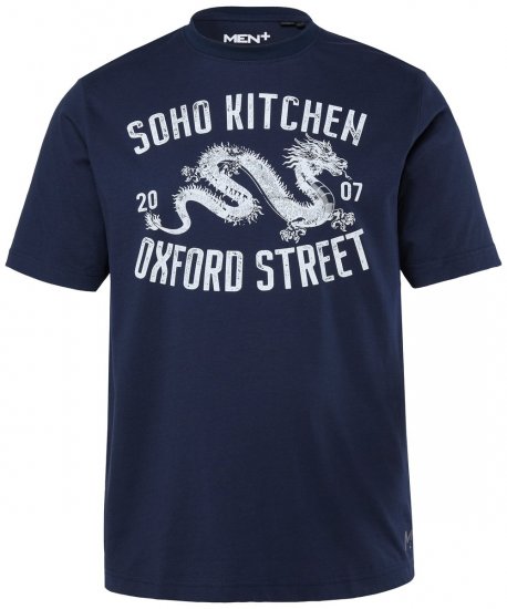 Men+ 298 T-Shirt Soho Kitchen Dunkelblau - Herren-T-Shirts - Herren-T-Shirts in großen Größen