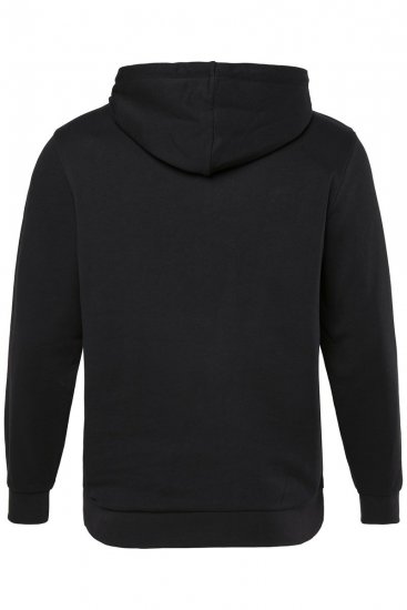 Men+ 305 Kapuzen-Sweatjacke Soho LDN Schwarz - Herren-sweater und -hoodies - Herren-Sweater und -Hoodies in großen Größen