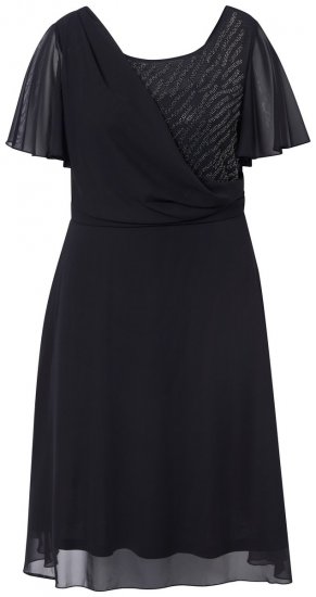 Ulla Popken 844356 Abendkleid Schwarz - Abendkleider - Abendkleider für Damen in großen Größen